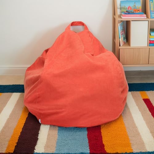 Sitzsack Hülle Velours Stretch Waschbar Zippbar Ohne Füllung Modern Für Erwachsene Teenager Gaming Büro Wohnzimmer Patio,J,90 * 90cm von Generic