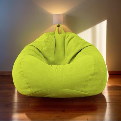 Sitzsack Stuhl Erwachsene Bezug Nur Samtstoff Stretch Verdickt Weich Waschbar Leicht Zu Entfernen Reißverschluss Keine Füllung Schlafzimmer Büro Terrasse Wohnzimmer,C,70 * 80cm von Generic