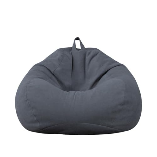 Sitzsackbezug Nur Samt Stretch Verdickt Weicher Einfarbiger Reißverschluss Nein Waschbar Leicht Zu Entfernen Gaming Sitzsack Sitzsack Stuhl Erwachsene Teenager,G,110 * 120cm von Generic