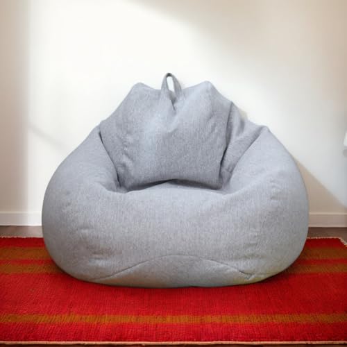 Sitzsackbezug Nur Samtmaterial Verdickte Dehnung Waschbar Weicher Reißverschluss Leicht Zu Entfernen Einfarbig Schlafzimmer Büro Terrasse Teenager Erwachsene Gebrauch,Grau,90 * 110cm Sitzsackbezug Nur Samtmaterial Verdickte Dehnung Waschbar Weicher Reißverschluss Leicht Zu Entfernen Einfarbig Schlafzimmer Büro Terrasse Teenager Erwachsene Gebrauch,Grau,90 * 110cm von Generic