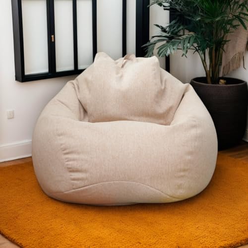 Sitzsackbezug Nur Samtmaterial Verdickte Dehnung Waschbar Weicher Reißverschluss Leicht Zu Entfernen Einfarbig Schlafzimmer Büro Terrasse Teenager Erwachsene Gebrauch,Khaki,100 * 120cm Sitzsackbezug Nur Samtmaterial Verdickte Dehnung Waschbar Weicher Reißverschluss Leicht Zu Entfernen Einfarbig Schlafzimmer Büro Terrasse Teenager Erwachsene Gebrauch,Khaki,100 * 120cm von Generic