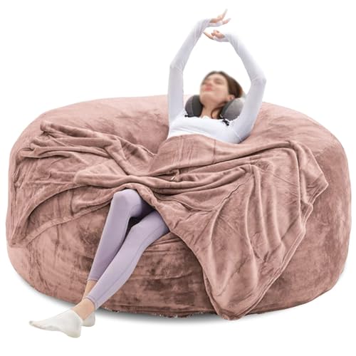 Sitzsackbezug Ohne Fuillung Outdoor Riesen Flauschig Fell Sitzsack Abdeckung XXL Runder Weicher Kunstpelz Sitzsack Lazy Schlafsofa Abdeckung Waschbar WohnzimmermöBel Sitzsackbezug Ohne Fuillung Outdoor Riesen Flauschig Fell Sitzsack Abdeckung XXL Runder Weicher Kunstpelz Sitzsack Lazy Schlafsofa Abdeckung Waschbar WohnzimmermöBel von Generic