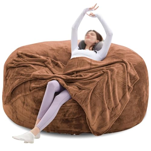 Sitzsackbezug Ohne Fuillung Outdoor Riesen Flauschig Fell Sitzsack Abdeckung XXL Runder Weicher Kunstpelz Sitzsack Lazy Schlafsofa Abdeckung Waschbar WohnzimmermöBel Sitzsackbezug Ohne Fuillung Outdoor Riesen Flauschig Fell Sitzsack Abdeckung XXL Runder Weicher Kunstpelz Sitzsack Lazy Schlafsofa Abdeckung Waschbar WohnzimmermöBel von Generic