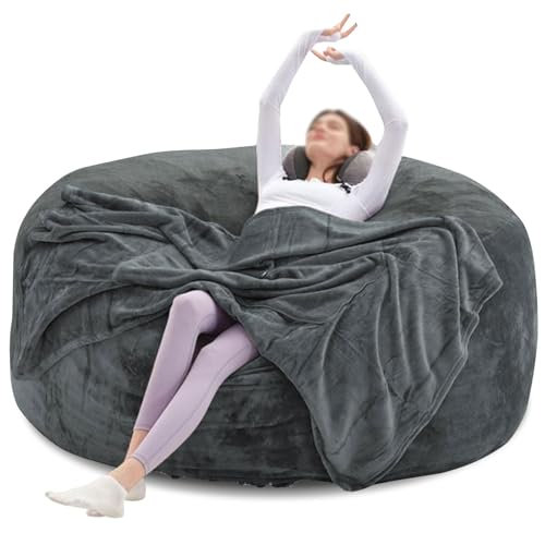 Sitzsackbezug Ohne Fuillung Outdoor Riesen Flauschig Fell Sitzsack Abdeckung XXL Runder Weicher Kunstpelz Sitzsack Lazy Schlafsofa Abdeckung Waschbar WohnzimmermöBel Sitzsackbezug Ohne Fuillung Outdoor Riesen Flauschig Fell Sitzsack Abdeckung XXL Runder Weicher Kunstpelz Sitzsack Lazy Schlafsofa Abdeckung Waschbar WohnzimmermöBel von Generic