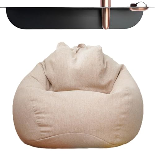 Sitzsackhussen – Sitzsack, Liege mit Reißverschlussöffnung | Sesselbezug nur ohne Füllung, waschbarer Sitzsack aus weichem hochwertigem Cord von Generic