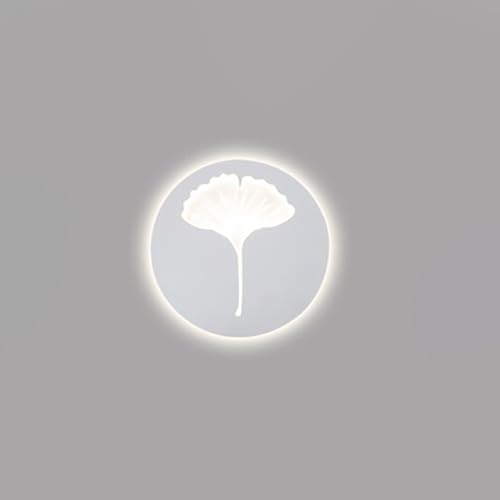 Skandinavische kreative Ginkgo Biloba Wandleuchten Moderne einfache Innenwandlampe Wohnkultur Eisen Beleuchtungskörper Schlafzimmer Wohnzimmer Flur Gang Kunst Wandleuchten von Generic