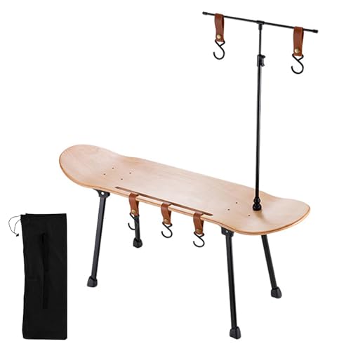 Skateboard-Tisch | Klappbarer Picknicktisch | Campingtisch Skateboard Deko Skateboard für den Außenbereich, zusammenklappbar und tragbar für , Wandern, Angeln, Camping, Grillen Skateboard-Tisch | Klappbarer Picknicktisch | Campingtisch Skateboard Deko Skateboard für den Außenbereich, zusammenklappbar und tragbar für , Wandern, Angeln, Camping, Grillen von Generic