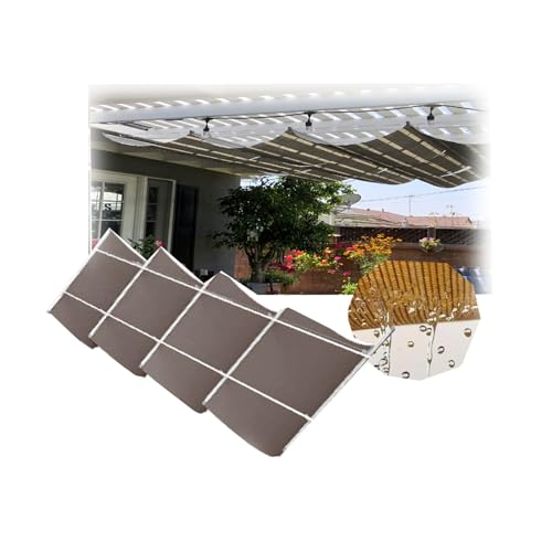 Slide Wire Wave Sonnensegel,Terrassenbelüftungsdach for Gartenterrassen, anpassbar，für Partys im Garten und auf der Terrasse im Freien(1.2 * 3m) von Generic