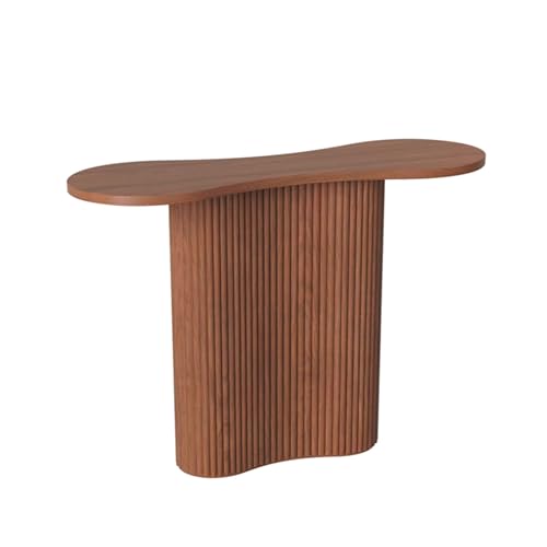 Slim Entryway Konsoletisch Holz, Flurtisch Schmal, Wohnzimmer Konsole, Kleiner Ausstellungstisch Sofatisch für Kleinen Raum, Eingang, Flur(Walnut,120 x 30 x 80 cm) von Generic