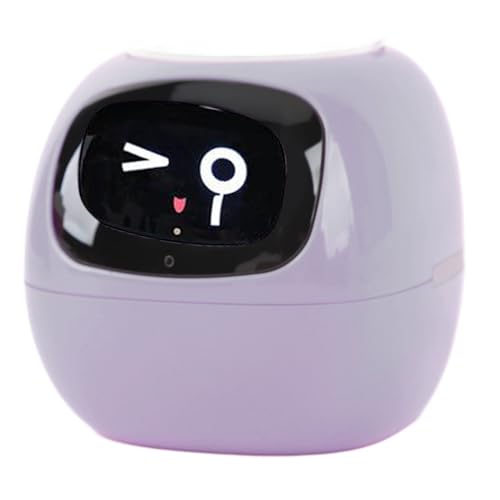 Smart Flowerpot AI Pflanzer mit Mehreren Ausdrücken für Wohnzimmer in Heimat, Intelligentem Wassertank und Intelligentem Haustierpflanzer (Lila englische Version) von Generic