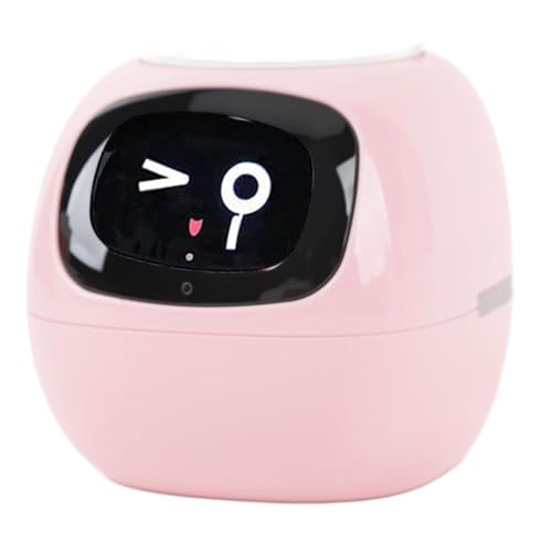 Smart Flowerpot AI Pflanzer mit Mehreren Ausdrücken für Wohnzimmer in Heimat, Intelligentem Wassertank und Intelligentem Haustierpflanzer (Rosa englische Version) von Generic