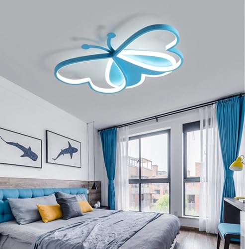 Smart Home, Schlafzimmerlampe, LED 3D Schmetterling Deckenlampe Deckenleuchte Niedlicher Cartoon Kronleuchter Kinderzimmer Deckenleuchte für Schlafzim von Generic