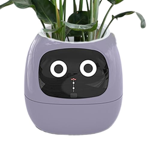 Smart Plant Pot Planter – Intelligenter Blumentopf | Intelligenter Blumentopf für Zimmerpflanzen, Ai-Pflanzgefäß, intelligente Blumentöpfe, Machen das Aufziehen von Pflanzen einfach und unterhaltsam von Generic