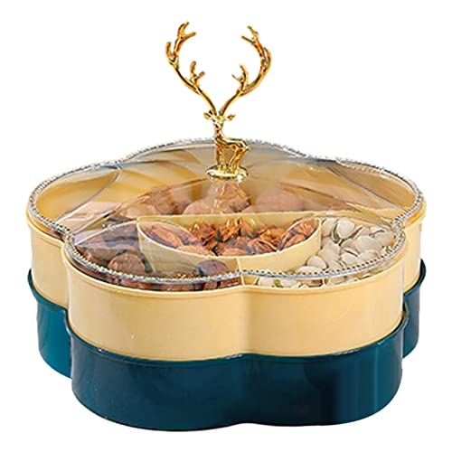 Snack-Serviertablett, Vorspeisen-Serviertabletts für Partys, Weihnachten Elch Servierplatte Tablett, Candy Nut Dish Platter Obstteller Organizer für die Aufbewahrung von Lebensmitteln von Generic