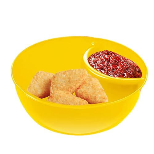 Snack- und Dipschalen, Serviertablett für Pommes und Dips | Getreide-Serviertablett geteilt Anti-Müslischalen | Pommes-Schüssel mit Dip-Bereich, geteilter Snack Snack- und Dipschalen, Serviertablett für Pommes und Dips | Getreide-Serviertablett geteilt Anti-Müslischalen | Pommes-Schüssel mit Dip-Bereich, geteilter Snack von Generic