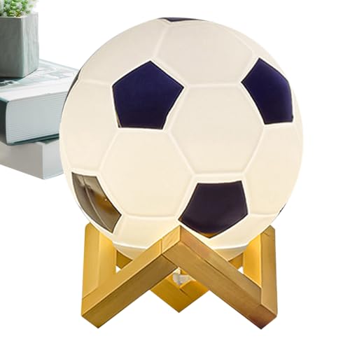 Soccer Bedside Lampe – USB-angetriebene LED-Tischleuchte | Kreative Soccer Nachttischlampe für Schlafzimmer, Kinderzimmer, Schlafsaal, Wohnzimmer, Nachtlicht in warmen Farben, Inneneinrichtung mit Soccer Bedside Lampe – USB-angetriebene LED-Tischleuchte | Kreative Soccer Nachttischlampe für Schlafzimmer, Kinderzimmer, Schlafsaal, Wohnzimmer, Nachtlicht in warmen Farben, Inneneinrichtung mit von Generic