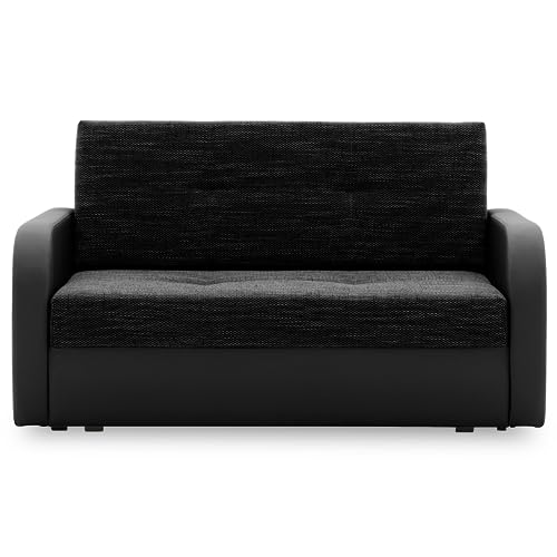 Sofa FASO 120 mit schlaffunktion und mit Bettkasten, einfacher Aufbau, modernes Design, polstermöbel. Schlafsofa zum Wohnzimmer. Widerstandsfähiges (LAWA 06 + REAL 11) von Generic