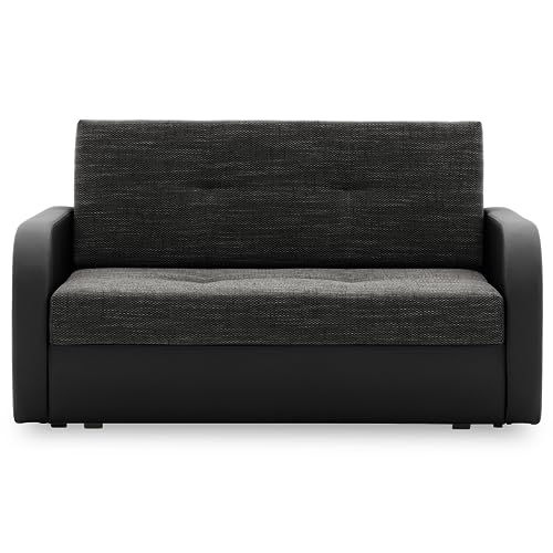 Sofa FASO 120 mit schlaffunktion und mit Bettkasten, einfacher Aufbau, modernes Design, polstermöbel. Schlafsofa zum Wohnzimmer. Widerstandsfähiges (LAWA 17 + REAL 11) von Generic