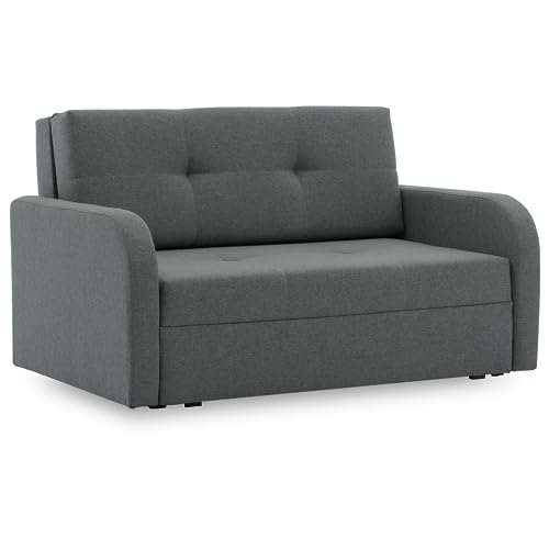Sofa FASO 120 mit schlaffunktion und mit Bettkasten, einfacher Aufbau, modernes Design, polstermöbel. Stoff Malmo New (Malmo New 95) von Generic