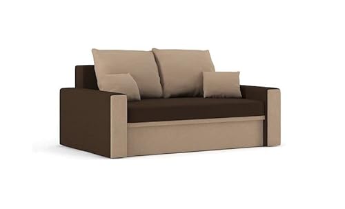 Sofa Montana mit Schlaffunktion Best Schlafsofa mit Bettkasten und Kissen (Haiti 5 + Haiti 3) von Generic