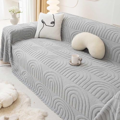 Sofabezug L Form 1 2 3 4 Sitzer, Sofaüberwurf Decke Ecksofa Universelle Couch Bezug Sofaschoner Sofa Decken Couch Überwürf Sofabezug,C,175X260cm von Generic