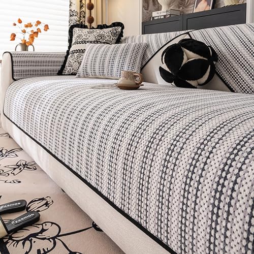 Sofadecken für Sitzfläche, Ecksofa rutschfeste choner, Universelle Sofa Überwurf Couch L Form 1/2/3/4 Sitzer für Hund Katze Anti-Grabben(Grey,120x160cm) von Generic