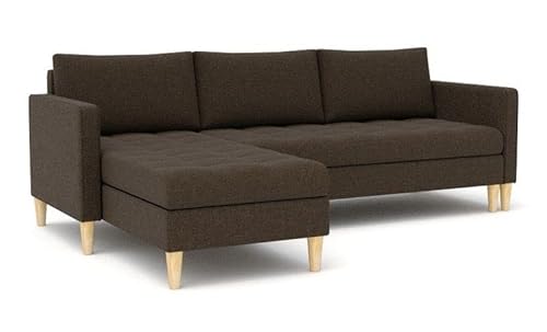 Sofini Ecksofa Oslo mit Schlaffunktion! Best Ecksofa! Couch Bettkästen! Polstermöbel fur Wohnzimmer stauraum. Schlafsofa bettkasten. (Lux 12 Links), Breite: 225cm, Tiefe: 145 cm, Höhe: 85 cm von Generic