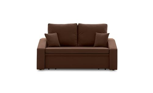 Sofini Sofa Hewlet mit Schlaffunktion! Best Schlafsofa! 2- Sitzer Sofa! Polstermöbel mit stauraum. Schlafsofa mit schlaffunktion und Bettkasten. Kleines Sofa! (MIKRO 20) von Generic