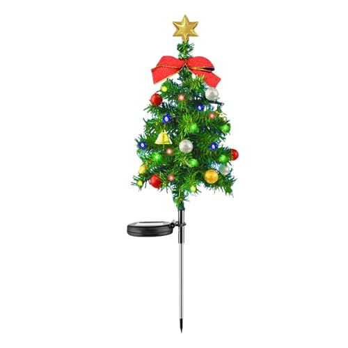 Solar-Gartendekoration – Solarleuchten auf Erdspieß, LED-Weihnachtsdekoration | solarbetriebene Weihnachtsbeleuchtung für Hof und Garten im Freien, Lichter auf Erdspieß aus Metall Solar-Gartendekoration – Solarleuchten auf Erdspieß, LED-Weihnachtsdekoration | solarbetriebene Weihnachtsbeleuchtung für Hof und Garten im Freien, Lichter auf Erdspieß aus Metall von Generic
