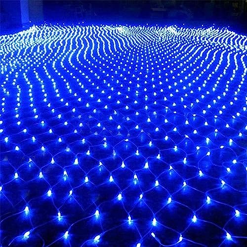 Solar Net String Lights 200led Hinterhof Terrasse Netz Licht Balkon Zaun Mesh Fairy Light String Outdoor Wasserdicht 3mx2m 8 Modi Draußen Garten Licht Wand Dach Vorhang Dekor, Blue Solar Net String Lights 200led Hinterhof Terrasse Netz Licht Balkon Zaun Mesh Fairy Light String Outdoor Wasserdicht 3mx2m 8 Modi Draußen Garten Licht Wand Dach Vorhang Dekor, Blue von Generic