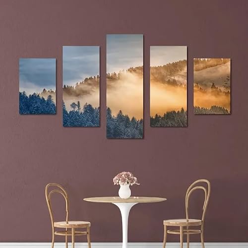 Sonnenaufgang Alpiner Tropischer Wald Rahmenlos 100 X 50 Cmleinwand Bild Wandbilder Wohnzimmer Modern Deko Kunstdrucke Leinwandbild 5 Teilig Bild Auf Leinwand-8959854909 Sonnenaufgang Alpiner Tropischer Wald Rahmenlos 100 X 50 Cmleinwand Bild Wandbilder Wohnzimmer Modern Deko Kunstdrucke Leinwandbild 5 Teilig Bild Auf Leinwand-8959854909 von Generic