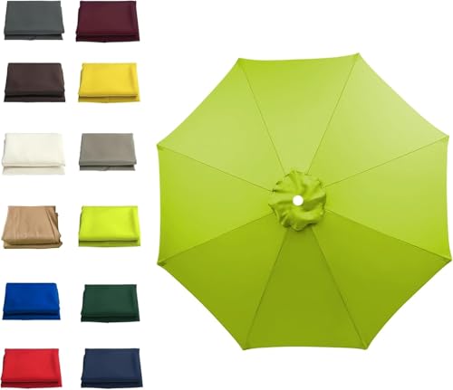 Sonnenschirm Ersatz Baldachin, Polyester Faser Gartentisch Baldachin 6/8 Rippen 2 M / 2,7 M / 3 M, Sonnenschirm Ersatztuch Für Strand, Outdoor, Terrasse, Red and White, 8 Ribs - 2.7 m Sonnenschirm Ersatz Baldachin, Polyester Faser Gartentisch Baldachin 6/8 Rippen 2 M / 2,7 M / 3 M, Sonnenschirm Ersatztuch Für Strand, Outdoor, Terrasse, Red and White, 8 Ribs - 2.7 m von Generic