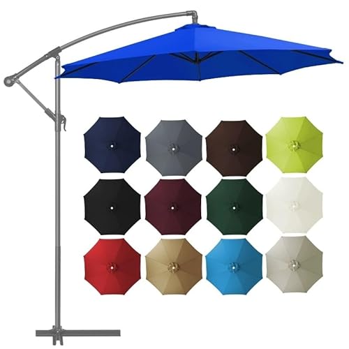 Sonnenschirm Ersatzbezug, Sonnenschirm Bezug 6/8 Baleines 2.5m, 2.7m, 3.0m, Gartenschirm Ersatz Überdachung, für Patioschirm Gartenschirm, Nur Baldachin, Beige(Beige,2m/6-Ribs) von Generic