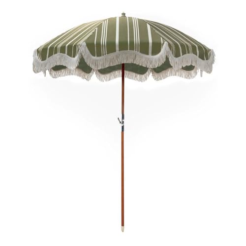 Sonnenschirme for Den Außenbereich, Lenkbare Strandschirme Mit Quaste, Gartenschirme for Den Außenbereich, Campingschirme(Groen) von Generic