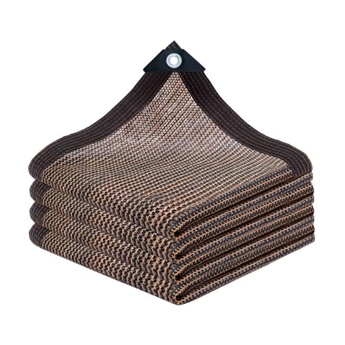 Sonnenschutz Schattennetz, 2x5M Schattierungsnetz für Gewächshaus, Schattiernetz mit Ösen für Pergola Pflanzen Zwinger Terrassendach(6.5X13ft/2X4m) von Generic