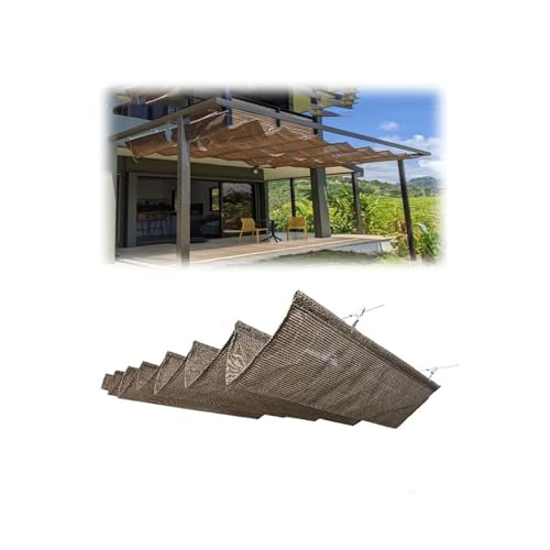 Sonnenschutz Wellenmarkise,Einziehbare Pergola-Überdachung for den Außenbereich, for Balkone/Gewächshäuser, Größen individuell anpassbar((WxL)1.2x9m) von Generic