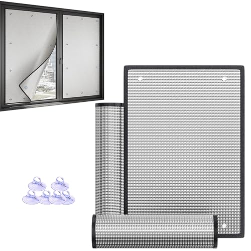 Sonnenschutzfolie Fenster Innen Hitzeschutzfolie Aluminiumblasen Folie Fenster Hitzeschutz Uv Schutzfolie Wärmeschutzfolie Verdunkelungsfolie Mit Saugnapf(140x265cm) von Generic