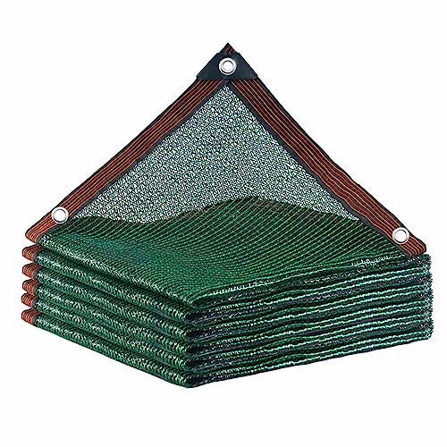 Sonnenschutztuch für Den Außenbereich mit Ösen, Grünes Sonnenschutznetz 55% 2x3.0m 2x4.0m 3X3.0m 3x4.0m 3X5.0m Schattennetz für Auto Hunde Gewächshaus Zwinger Gartenterrasse(3x3.0m/9.8x9.8ft) von Generic