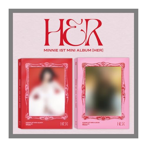 [Soundwave Pob exklusiv] (G) I-DLE Minnie HER 1. Mini-Album mit Tracking versiegeltem IDLE GI-DLE (Standard-Set (Rot + Rosa)) von Generic