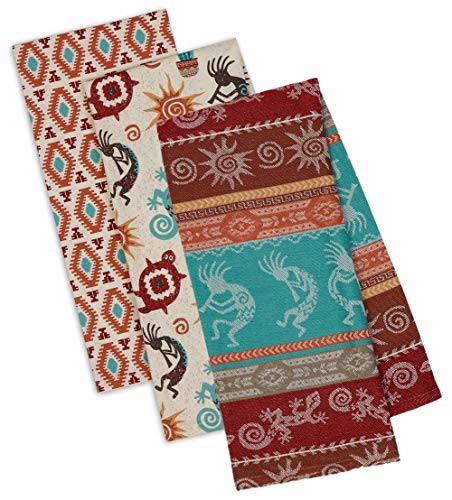 Southwestern Themed Decorative Cotton Kitchen Towel Set | Southwest, Boho, Western Style Print | 3 Towels for Dish and Hand Drying von DII