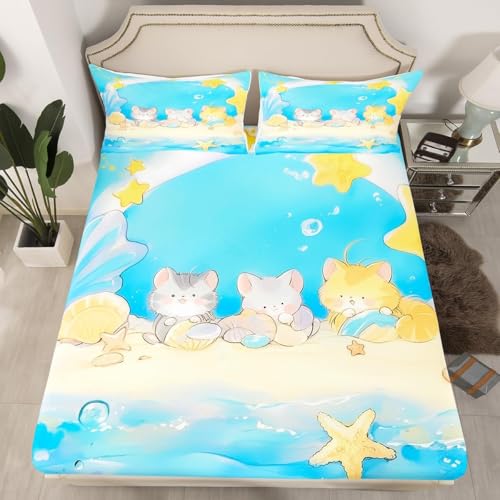 Spannbettlaken 90x200cm Niedliche Cartoons 3D Kinder Bettlaken Topper Spannbettlaken 90x200 Weiche Mikrofaser Spannbetttuch 30 cm Höhe mit 2 Kissenbezügen c-1920 Spannbettlaken 90x200cm Niedliche Cartoons 3D Kinder Bettlaken Topper Spannbettlaken 90x200 Weiche Mikrofaser Spannbetttuch 30 cm Höhe mit 2 Kissenbezügen c-1920 von Generic