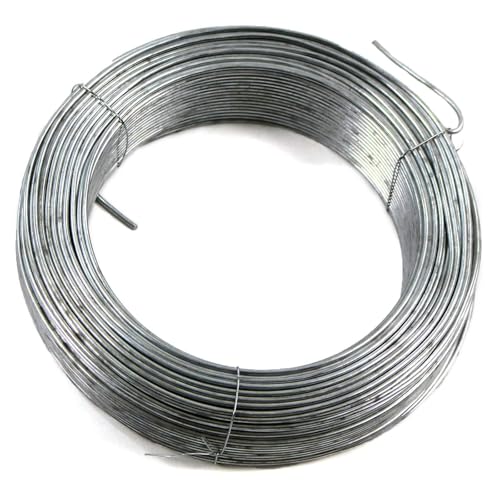 Spanndraht 2,5mm x 100m – Verzinkter Stahldraht Feuerverzinkt – Robuster Draht zum Spannen und Verstärken aller Zäune – 1 Rolle Spanndraht 2,5mm x 100m – Verzinkter Stahldraht Feuerverzinkt – Robuster Draht zum Spannen und Verstärken aller Zäune – 1 Rolle von Generic