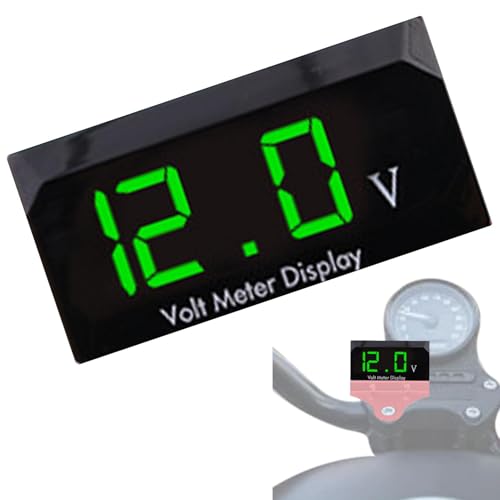 Spannungsmessgerät – DC Voltmeter Wasserdicht Motorrad Spannungsprüfer | Spannungsmesser mit LED-Anzeige für Testgeräte Autos, Schiffe Spannungsmessgerät – DC Voltmeter Wasserdicht Motorrad Spannungsprüfer | Spannungsmesser mit LED-Anzeige für Testgeräte Autos, Schiffe von Generic