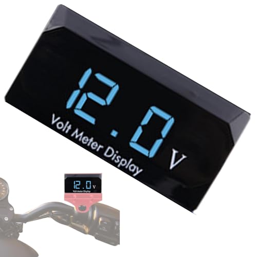 Spannungsmessgerät – DC Voltmeter Wasserdicht Motorrad Spannungsprüfer | Spannungsmesser mit LED-Anzeige für Testgeräte Autos, Schiffe Spannungsmessgerät – DC Voltmeter Wasserdicht Motorrad Spannungsprüfer | Spannungsmesser mit LED-Anzeige für Testgeräte Autos, Schiffe von Generic