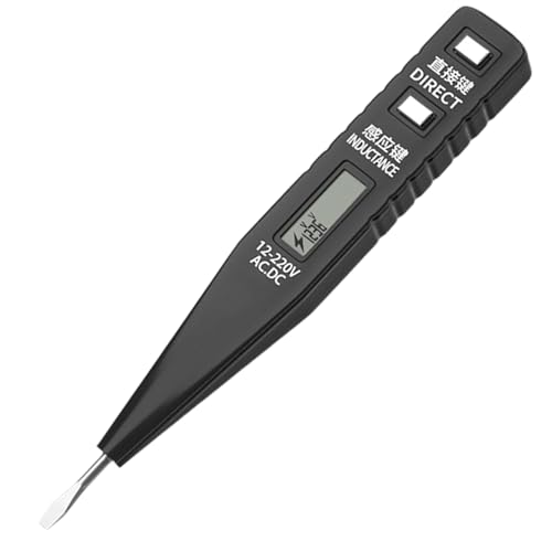 Spannungsprüfer - Elektrischer Tester | 2-in-1-Werkzeug mit hohem Drehmoment zur Überprüfung aktiver Kabel und Stromerkennung zu Hause von Generic