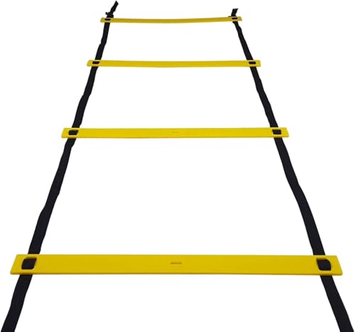 Speed Ladders Speed Agility Fitness Training Leiter Footwork Sportgeräte Mit Tragetasche, Blue, 32.8ft/20rungs Speed Ladders Speed Agility Fitness Training Leiter Footwork Sportgeräte Mit Tragetasche, Blue, 32.8ft/20rungs von Generic