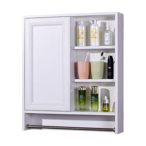 Spiegelschrank mit Ablage Hochauflösender Spiegel Bathroom Cabinet with Mirror Ablagefläche Vor Dem Spiegel Geeignet für Badezimmer, Schlafzimmer und Eingangsbereich(A,70 * 12.5 * 70cm) von Generic