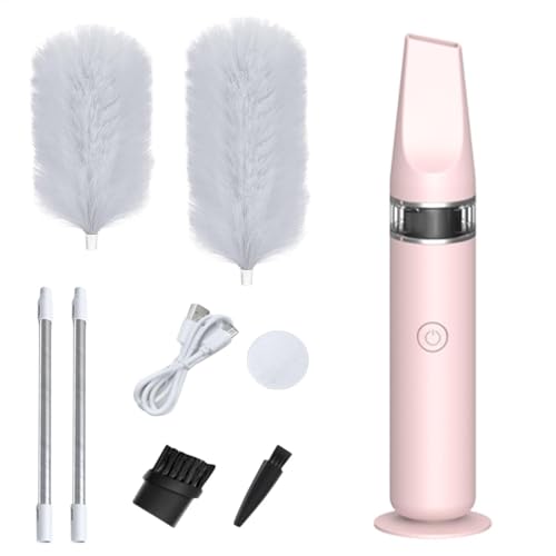 Spin Duster – Elektrischer Staubwedel | 1200 mA motorisierter Staubstab, 360° Federstaubwedel Reinigungszubehör, automatische rotierende Staubwedelbürste, Staubwedel Reiniger für Zuhause von Generic