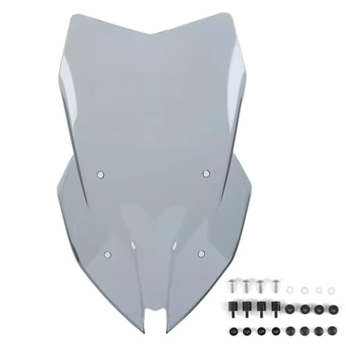 Sport Touring Windschutzscheibe Windschutzscheibe Visier Deflektor Windschutzscheibe Schild Motorrad Zubehör Für BMW F900XR F900XR 2020 2024(Transparent Gray) von Generic