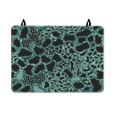 Spots Herdplattenabdeckung für Elektroherd, zeitgenössische, moderne abstrakte Formen, keine blaugrüne PU-Oberfläche, Wohnmobilabdeckung für kleine Küchenräume, Küche, Arbeitsplatte, Dekoration, 71,1 von Generic